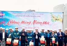 Thứ trưởng Bộ Xây dựng Nguyễn Thanh Nghị thăm, chúc tết, tặng quà công nhân viên lao động Công ty cổ phần Lilama 69-3 nhân dịp Tết Tân Sửu 2021.
